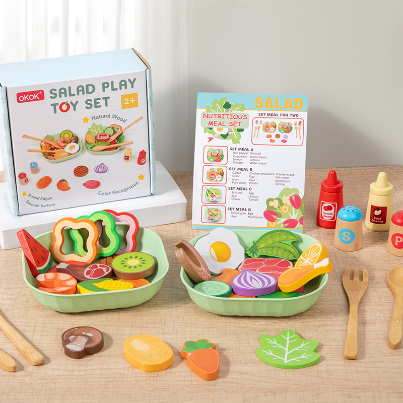 Baby Food Under 1 Year - Juego de Juguetes de Madera para