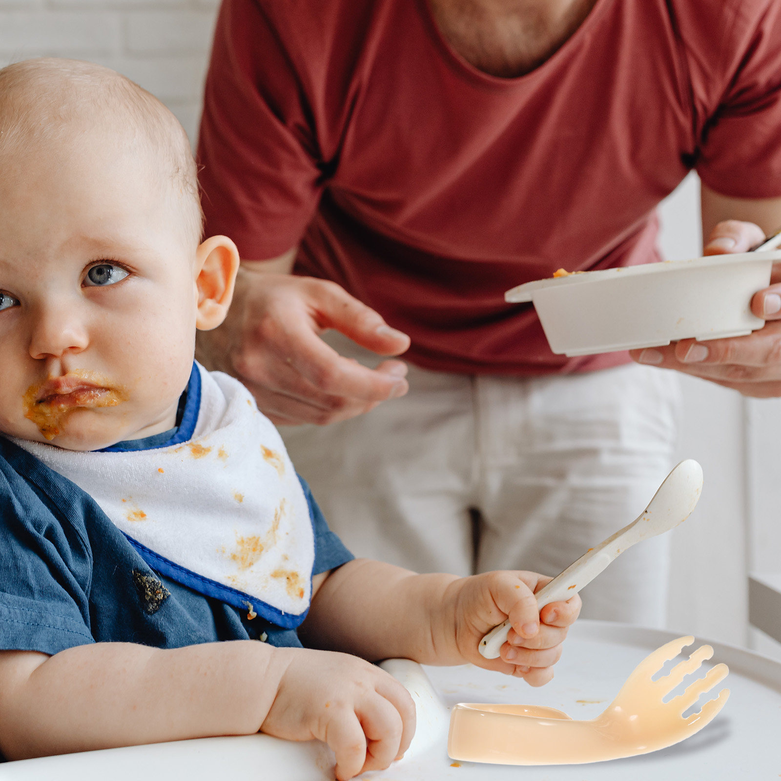 1 Juego de Cuchara y Tenedor C - Baby Food Under 1 Year reseña y precio
