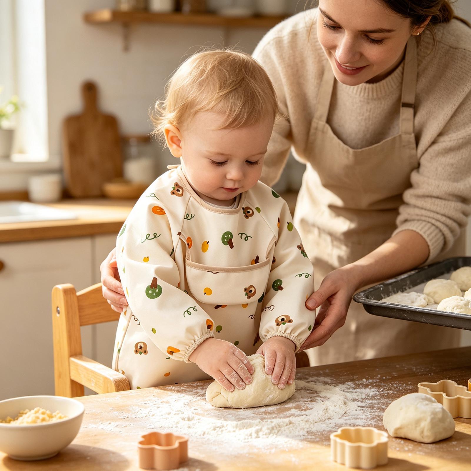 Babero impermeable reutilizabl - Baby Food Restaurant reseña y precio