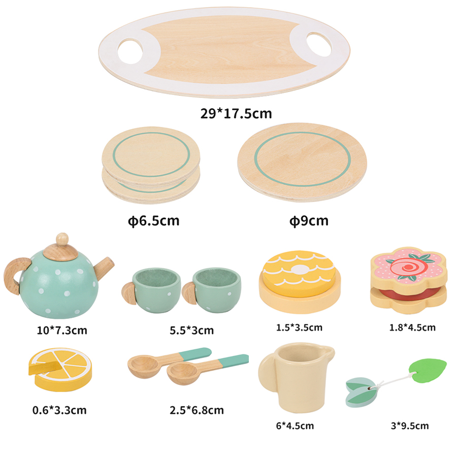 Juego de té de madera para niñ - Baby Food Under 1 Year reseña y precio