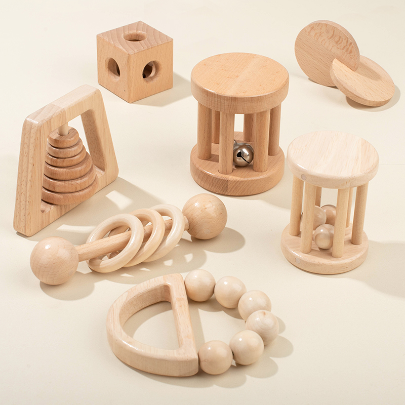 Juguetes de madera Montessori, - Baby Food Under 1 Year reseña y precio
