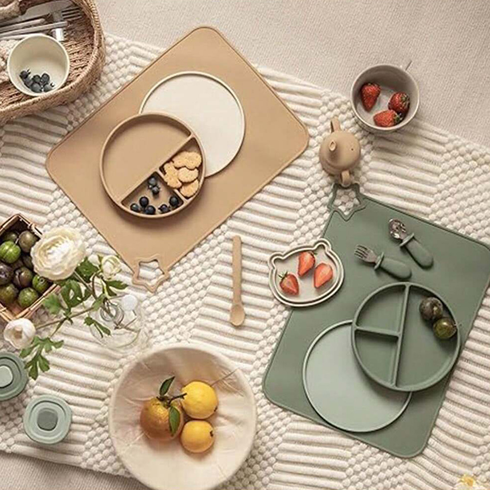 1 mantel individual de silicon - Baby Food Restaurant reseña y precio