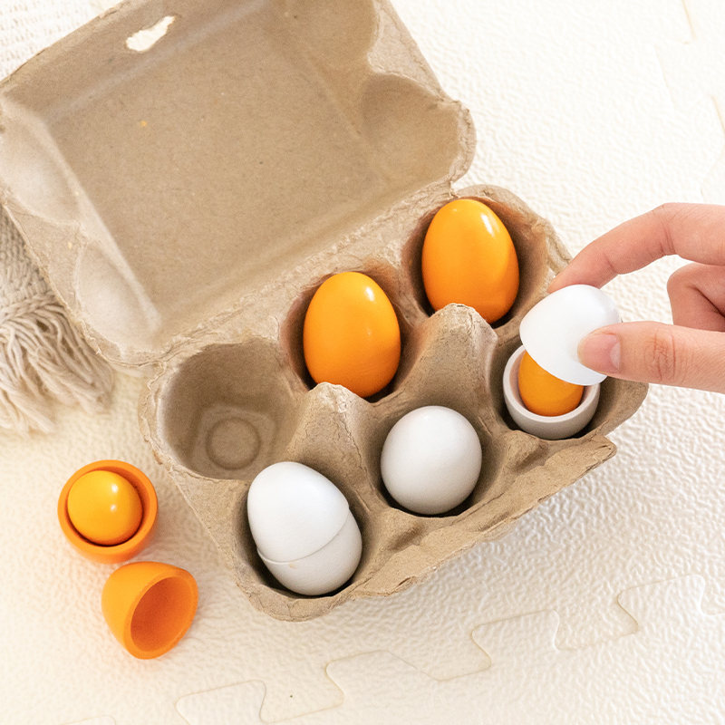 6 uds. De huevos de madera, ju - Baby Food Under 1 Year reseña y precio