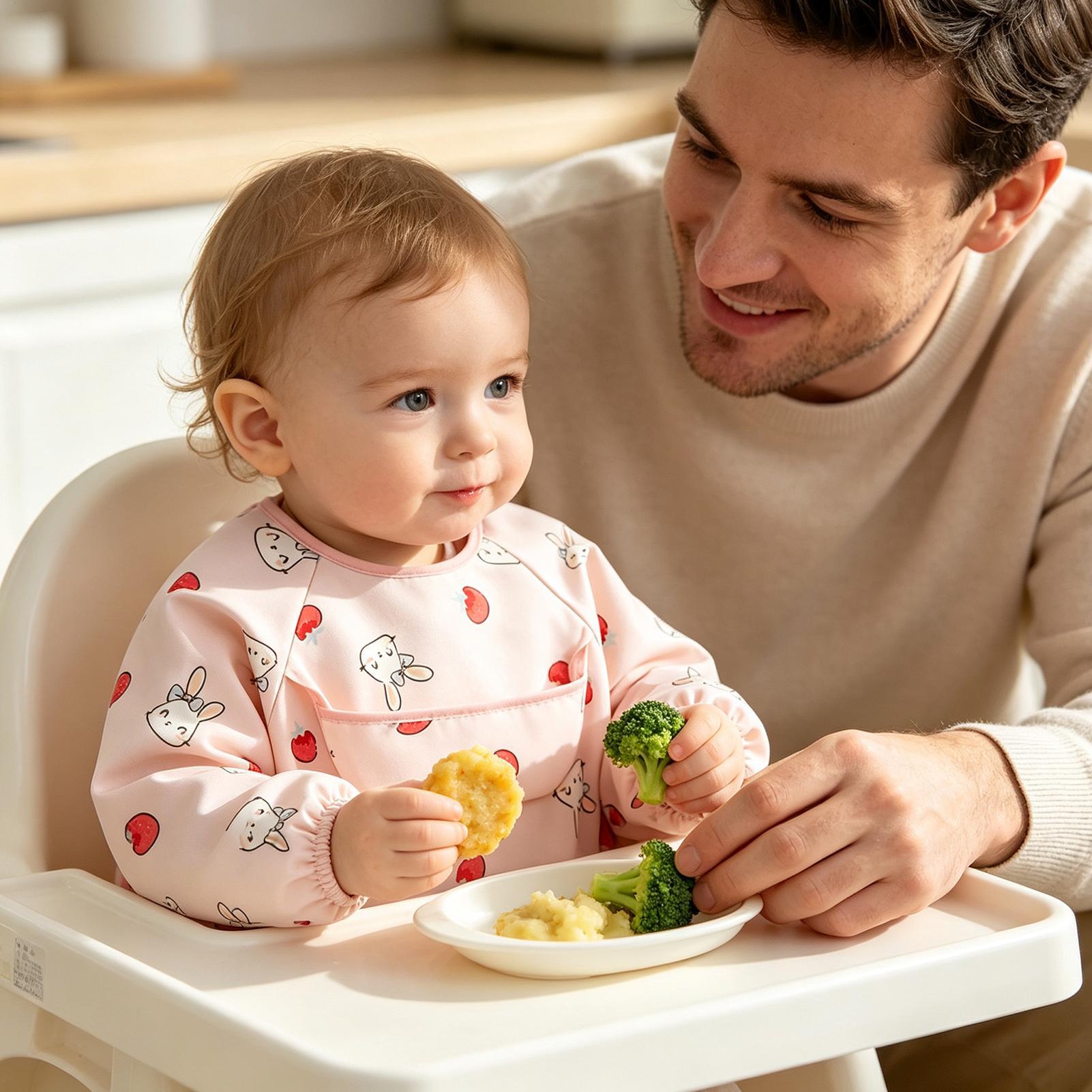 Babero de alimentación suave y - Baby Food Restaurant reseña y precio