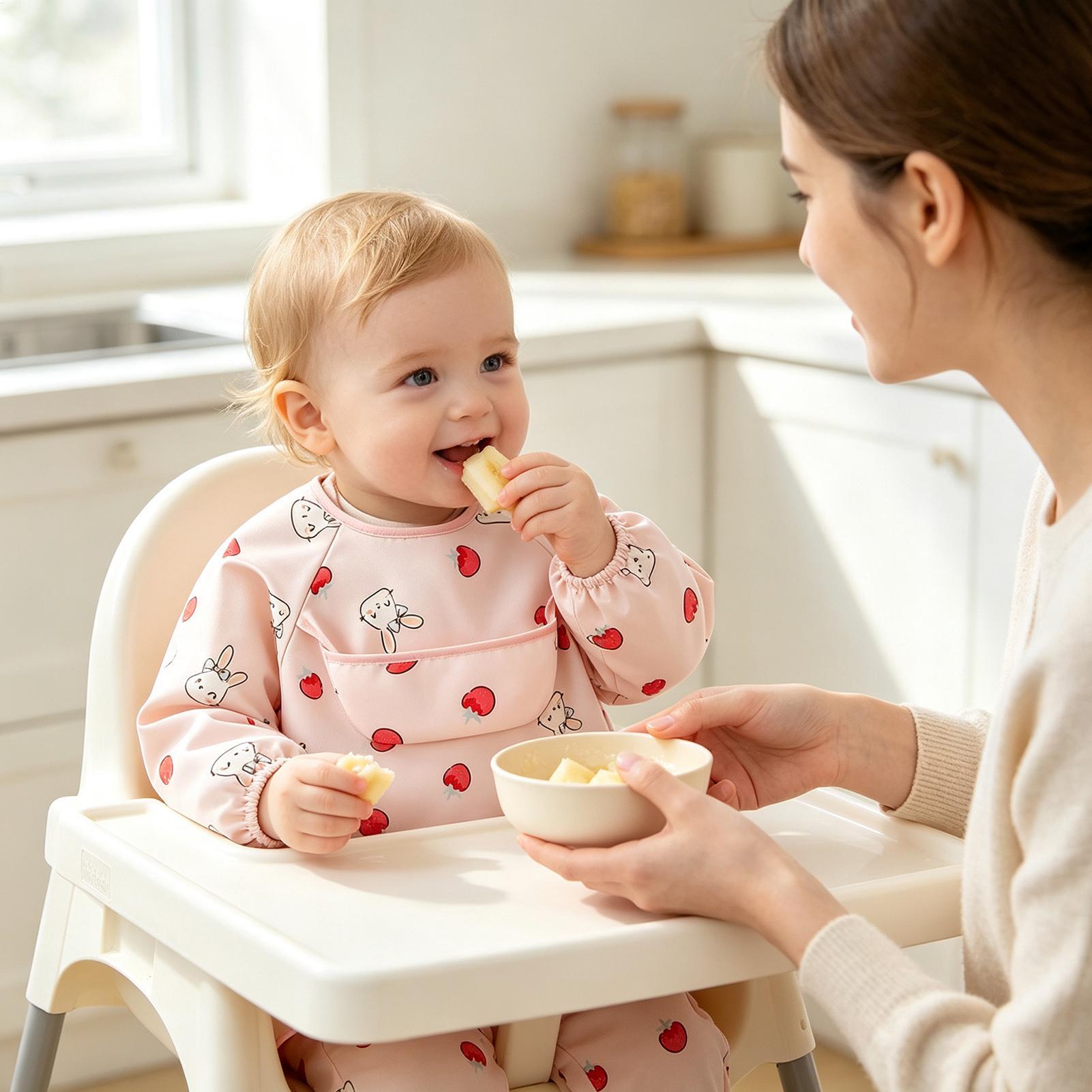 Babero para niños, suave, ajus - Baby Food Restaurant reseña y precio