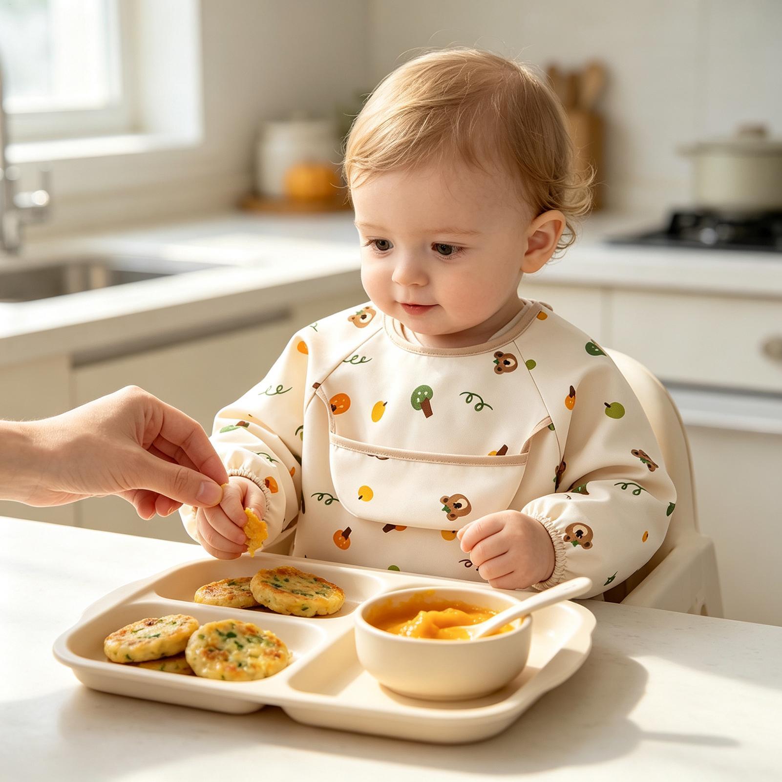 Babero para niños, suave, ajus - Baby Food Restaurant reseña y precio