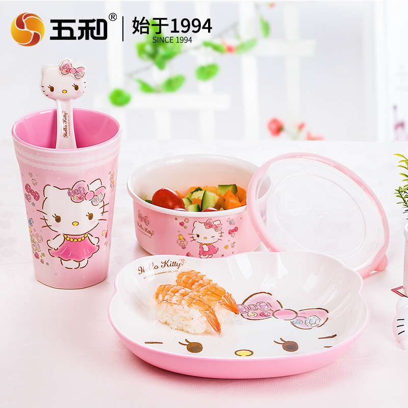 Vajilla de Hello Kitty, tazón  - Baby Food Under 1 Year reseña y precio